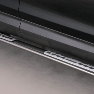 Boční ochranné oválné nerezové nášlapy s hliníkovými prolisy