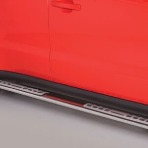 Boční ochranné oválné nerezové nášlapy s hliníkovými prolisy