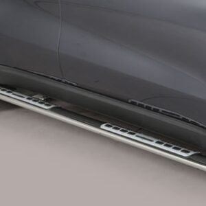 Boční ochranné oválné nerezové nášlapy s hliníkovými prolisy