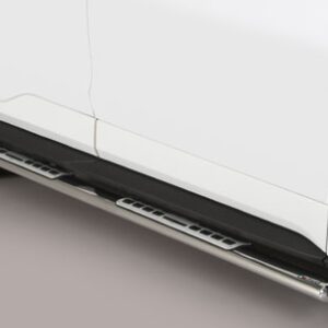 boční ochranné oválné nerezové nášlapy s hliníkovými prolisy Ford Edge (MI)