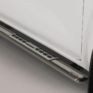 Boční ochranné oválné nerezové nášlapy s hliníkovými prolisy pro Renault Alaskan