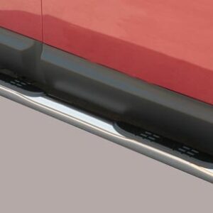 Boční ochranné nerezové nášlapy s plastovými prolisy pro Nissan Qashqai 2007-