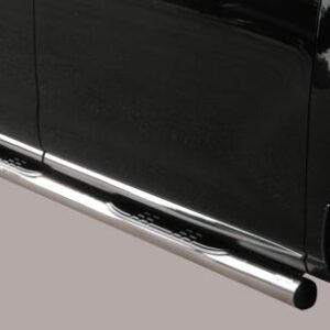 Boční ochranné nerezové nášlapy s plastovými prolisy - tyč pro Nissan Murano