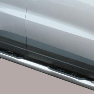 Boční ochranné nerezové nášlapy s plastovými prolisy pro Volkswagen Tiguan (MI)