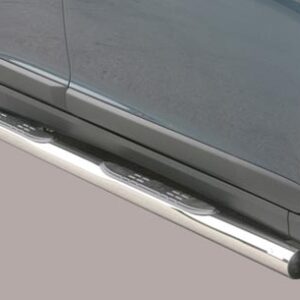 Boční ochranné nerezové nášlapy s plastovými prolisy pro Volvo XC 60