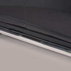 Boční ochranné nerezové nášlapy s plastovými prolisy pro Volvo XC 60