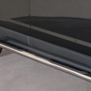 Boční ochranné nerezové nášlapy s plastovými prolisy - tyč Opel Antara