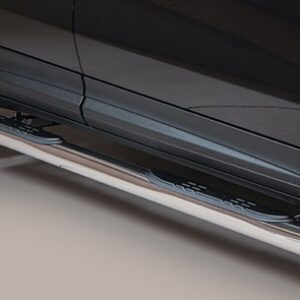 Boční ochranné nerezové nášlapy s plastovými prolisy - tyč Fiat 500 X