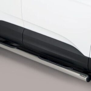 Opel Grandland boční ochranné nerezové nášlapy s plastovými prolisy - tyč