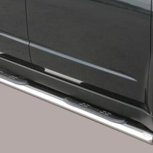 Boční ochranné oválné nerezové nášlapy s plastovými prolisy pro Subaru Forester