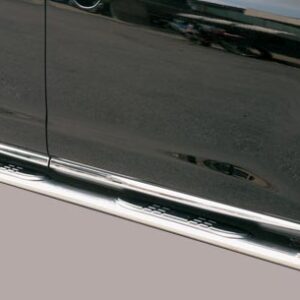 Boční ochranné oválné nerezové nášlapy s plastovými prolisy pro Nissan Murano