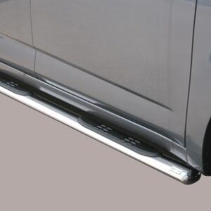 Boční ochranné oválné nerezové nášlapy s plastovými prolisy pro Daihatsu Terios (MI)