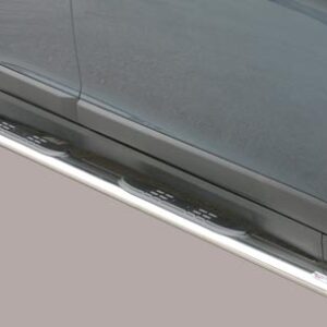 Boční ochranné oválné nerezové nášlapy s plastovými prolisy pro Volvo XC 60