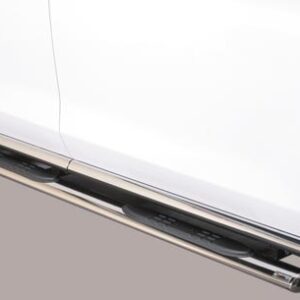 Mazda CX 7 boční ochranné oválné nerezové nášlapy s plastovými prolisy