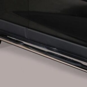 Boční ochranné oválné nerezové nášlapy s plastovými prolisy Chevrolet Captiva