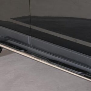 Boční ochranné oválné nerezové nášlapy s plastovými prolisy Opel Antara