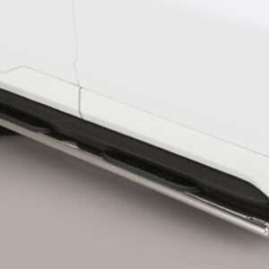 Boční ochranné oválné nerezové nášlapy s plastovými prolisy Ford Edge (MI)