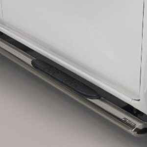 Boční ochranné oválné nerezové nášlapy s plastovými prolisy pro Renault Alaskan