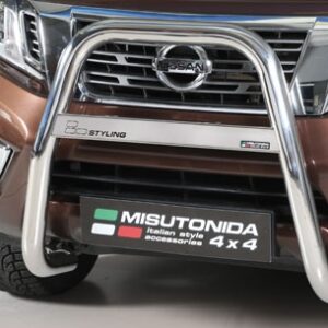 Přední ochranný nerezový rám vysoký pro Nissan Navara