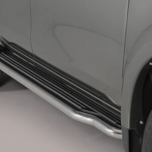 Boční ochranné nerezové celonášlapy Fiat Fullback/Mitsubishi L200