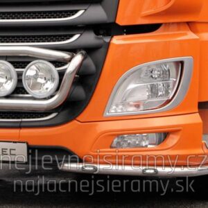 Přední ochranný nerezový roh s 4 bílými a 2 žlutými LED pro DAF XF EURO 6 2017- (ME)