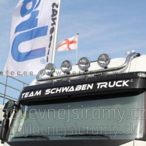 Horní nerezový rám na 4 přídavná světla pro Iveco Stralis 2002 (ME)