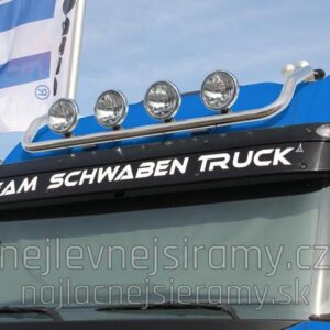 Horní nerezový rám na 4 přídavná světla pro Iveco Stralis 2017 (ME)