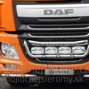 Přední ochranný nerezový rám pro 4 přídavná světla s LED pro DAF XF Euro 6 2017- (ME)