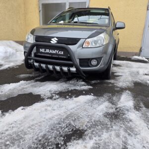 Přední ochranný nerezový rám se zuby černý pro Suzuki SX4 (TA)