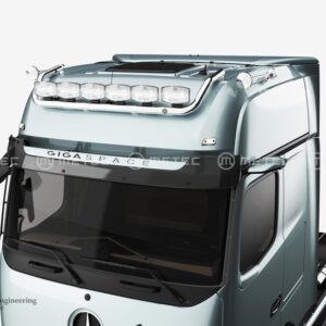Horní ochranný nerezový rám na střechu kabiny GIGA pro 6 přídavných světel pro MB Actros 2025- (ME)