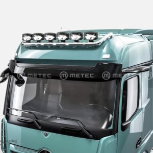 Horní ochranný nerezový rám na střechu kabiny BIG pro 6 přídavných světel s 7 led pozičkami pro MB Actros 2025 (ME)