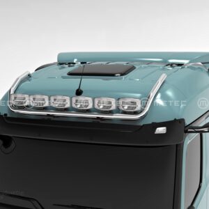 Horní ochranný nerezový rám na střechu kabiny STREAM pro 6 přídavných světel pro MB Actros 2025- (ME)