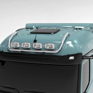 Horní ochranný nerezový rám na střechu kabiny STREAM pro 4 přídavných světel pro MB Actros 2025- (ME)