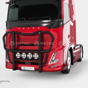 Přední velký ochranný nerezový rám černý s mříží pro Volvo FH AERO 2024- (ME)