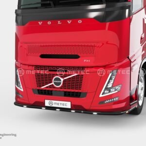 Přední ochranný nerezový rám spodní tyč černá s LED pozičkami pro Volvo FH AERO 2024- (ME)
