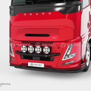 Přední ochranný nerezový rám tyč černý pro 4 přídavná světla pro Volvo FH AERO 2024- (ME)