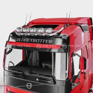 Horní ochranný nerezový rám na střechu pro 5 přídavných světel s Led pozičkami pro Volvo FH AERO 2024- (ME)