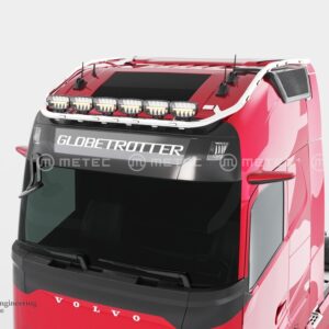 Horní ochranný nerezový rám velký na střechu model Hydra pro 6 přídavných světel s Led pozičkami pro Volvo FH AERO 2024- (ME)