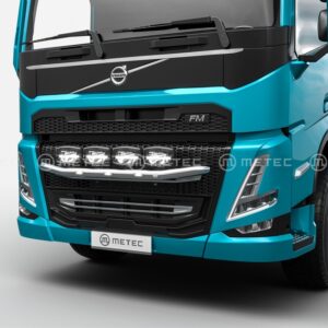 Přední ochranný nerezový rám tyč pro 4 přídavná světla se 3 LED pozičkami pro Volvo FM 2020- (ME)