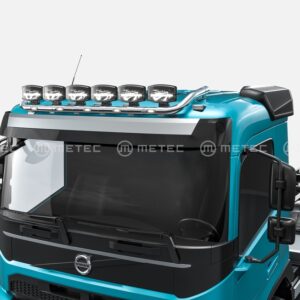 Horní ochranný nerezový rám na střechu základní kabina pro 6 přídavných světel s led pozičkami pro Volvo FM 2020- (ME)