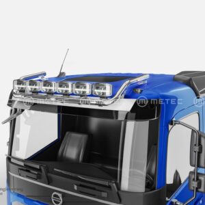 Horní ochranný nerezový rám na střechu zakladni kabina model Globetrotter pro 6 přídavných světel s led pozičkami pro Volvo FM 2020- (ME)