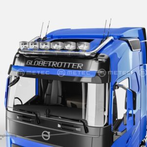 Horní ochranný nerezový rám na střechu model Globetrotter pro 6 přídavných světel pro Volvo FH 2020- (ME)