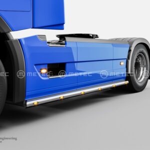 Boční nerezové nášlapy trubky s LED pozičkami pro Volvo FH 2020- (ME)