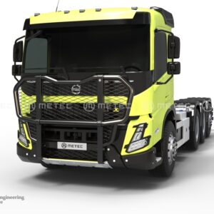 Přední velký ochranný nerezový rám černý pro Volvo FMX 2020- (ME)