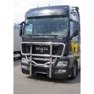 Přední ochranný vysoký nerezový rám průměr 76 pro Kamiony MAN TGX <2013 (ME)