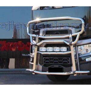 Velký ochranný nerezový rám na přídavná světla,průměr trubky 76mm pro RENAULT T 2014