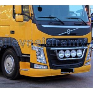Přední ochranný nerezový rám na 4 přídavná světla, s LED osvětlením pro VOLVO FM 2014