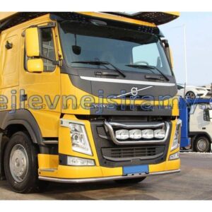 Přední malý hranatý ochranný nerezový rám na přídavná světla pro VOLVO FM 2014