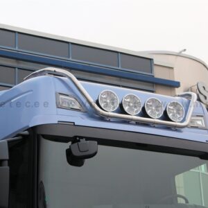 Horní velký ochranný nerezový rám s LED osvětlením na 4 přídavná světla pro SCANIA R SERIE 2016