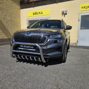 Přední ochranný nerezový rám se zuby pro Škoda Karoq (TA)